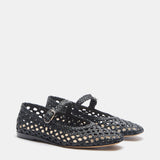 Le Monde Beryl - Mary Jane / Black Woven Leather