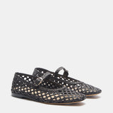 Le Monde Beryl - Mary Jane / Chocolate Woven Leather