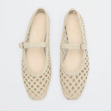 Le Monde Beryl - Mary Jane / Ecru Woven Leather