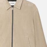 FRAME - Clean Suede Jacket -- Smoke Beige