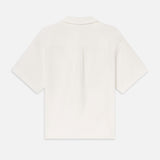 FRAME - Jacquard Short Sleeve Relaxed Shirt -- White
