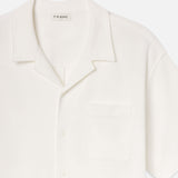 FRAME - Jacquard Short Sleeve Relaxed Shirt -- White