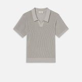 FRAME - Open Weave Polo Sweater