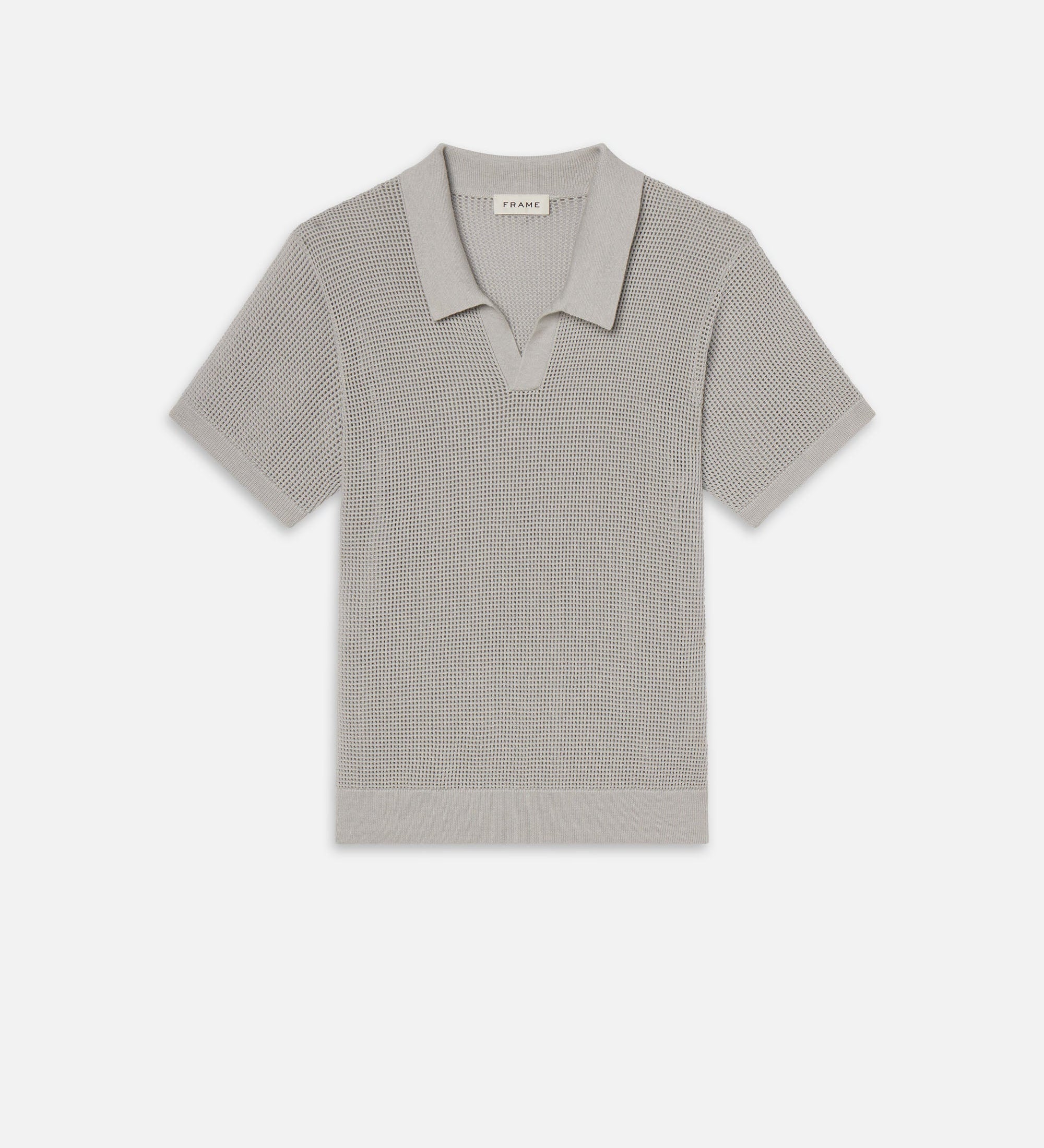 FRAME - Open Weave Polo Sweater