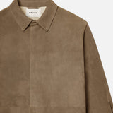 FRAME - Suede Shirt -- Dark Beige