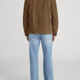 FRAME - Suede Chore Coat -- Caramel