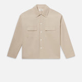 FRAME - Double Pocket Over Shirt -- Light Beige