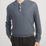 FRAME - Long Sleeve Polo Sweater