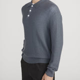 FRAME - Long Sleeve Polo Sweater
