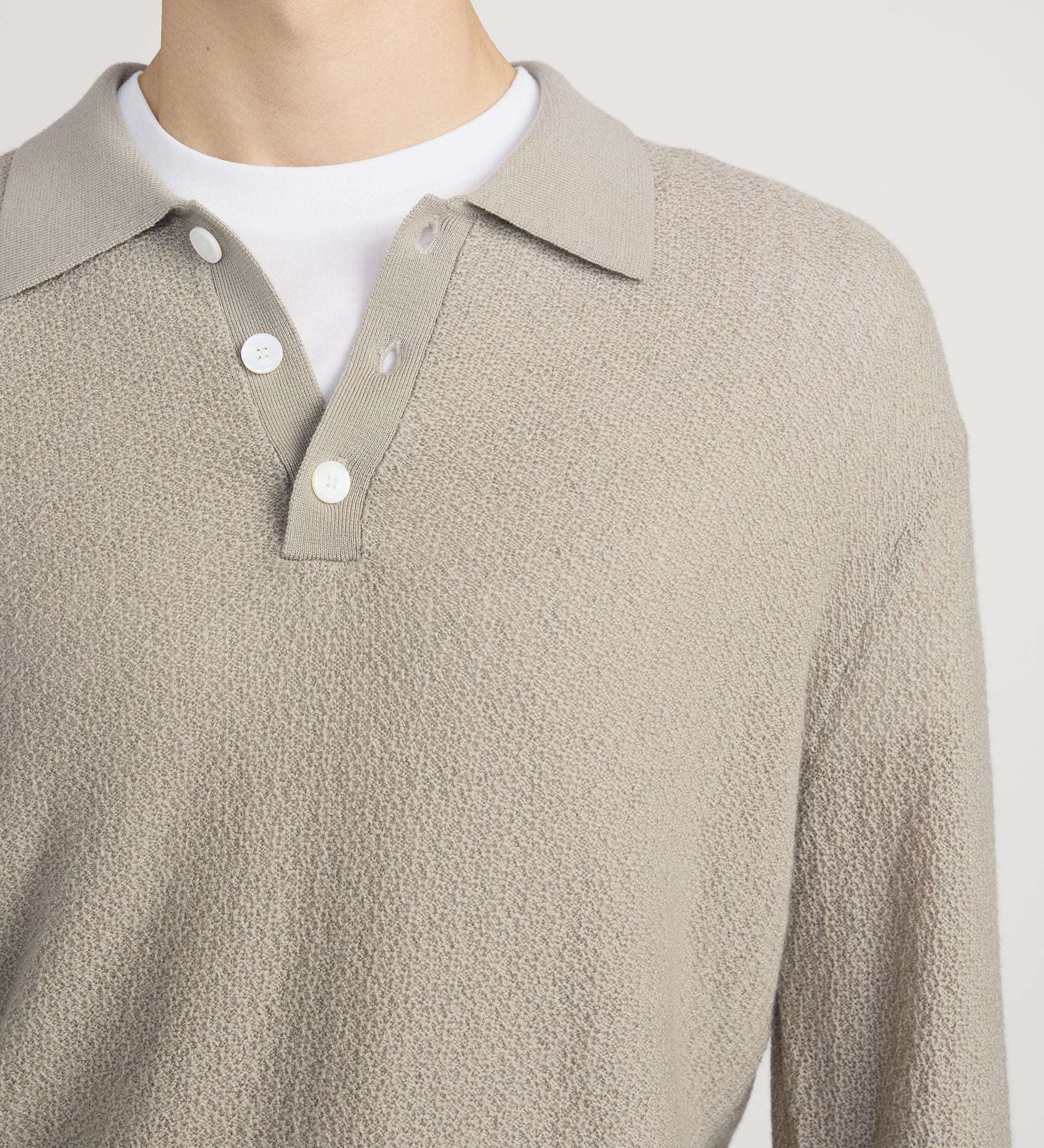 FRAME - Long Sleeve Polo Sweater