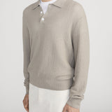 FRAME - Long Sleeve Polo Sweater