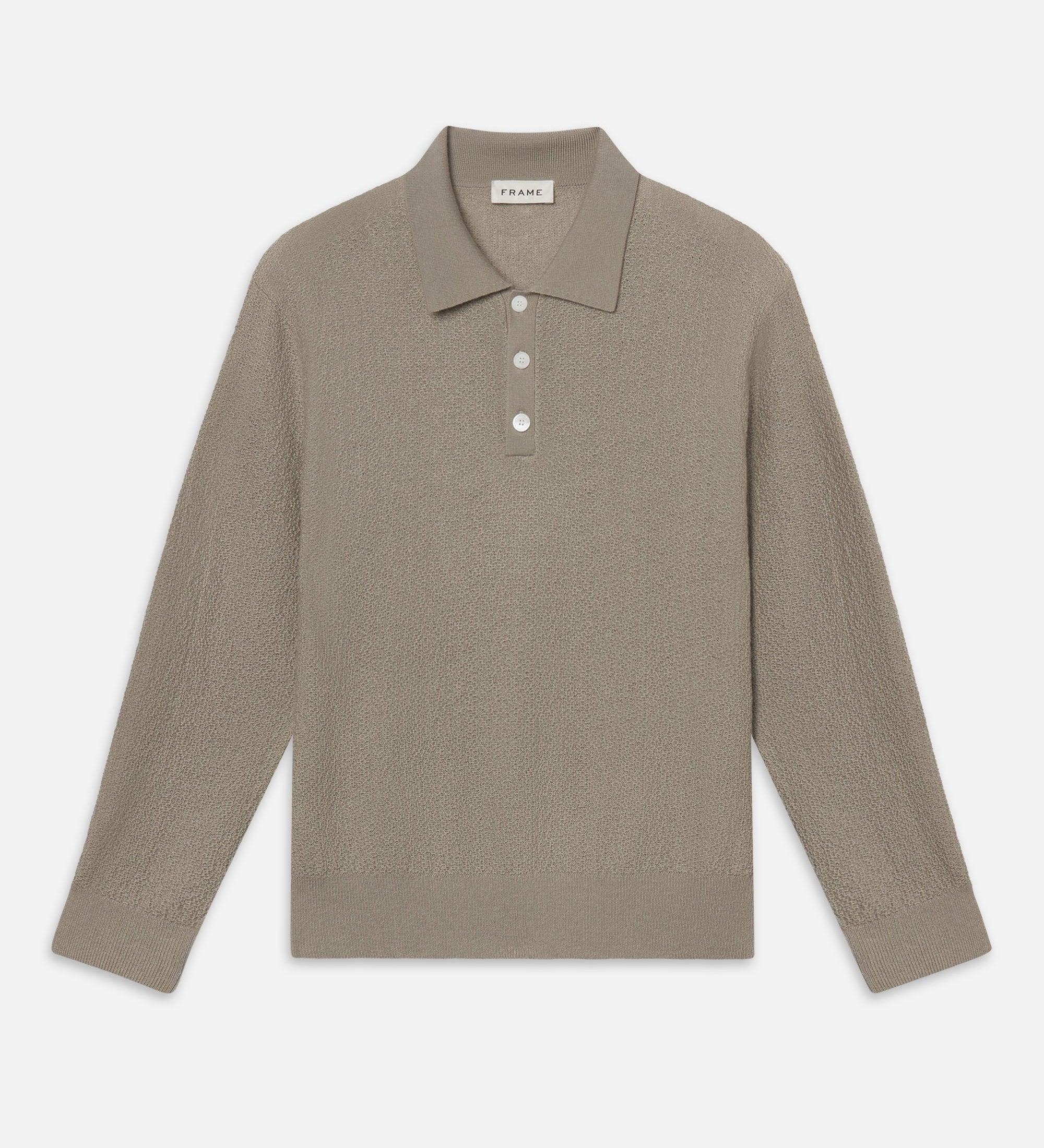 FRAME - L/S POLO SWEATER