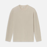 FRAME - Ribbed Crewneck Sweater -- Cream