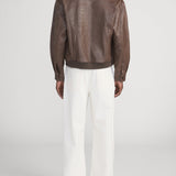 FRAME - Textured Leather Bomber
