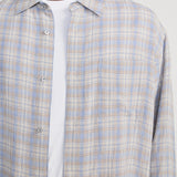 FRAME - Linen Blend Plaid Shirt