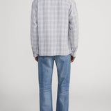 FRAME - Linen Blend Plaid Shirt