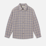FRAME - Linen Blend Plaid Shirt