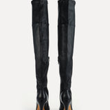 Le Monde Beryl - Mica Tall Boot / Black Stretch Leather