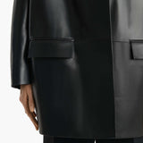 Khaite - Mura Coat in Black Leather