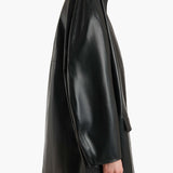 Khaite - Mura Coat in Black Leather