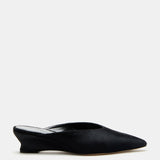 Le Monde Beryl - Victoria Micro Wedge Mule / Black Calf Hair