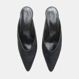 Le Monde Beryl - Victoria Micro Wedge Mule / Black Calf Hair