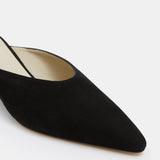 Le Monde Beryl - Micro Wedge Mule / Black Suede