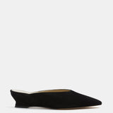 Le Monde Beryl - Micro Wedge Mule / Black Suede