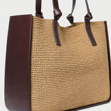 Loeffler Randall - Myra Brown/Espresso Crochet Tote
