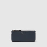 Métier - Magnetic Trio Clutch Small Smooth Calfskin Natural Linen Navy