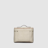 Métier - Many Days Toiletry Bag Natural Linen with Cognac