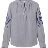 Cartolina - FA26 Mara Top - Parkside Floral Stripe