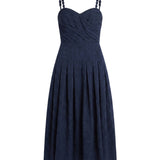 Cartolina - PF26 Marabel Midi Dress - Midnight Blue