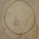 Kinn - Margot Pendant Emerald Cut Diamond Necklace