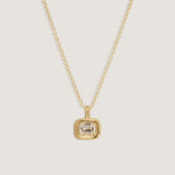 Kinn - Margot Pendant Emerald Cut Diamond Necklace