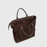 Métier - Mariner Zippered Tote Suede Chocolate