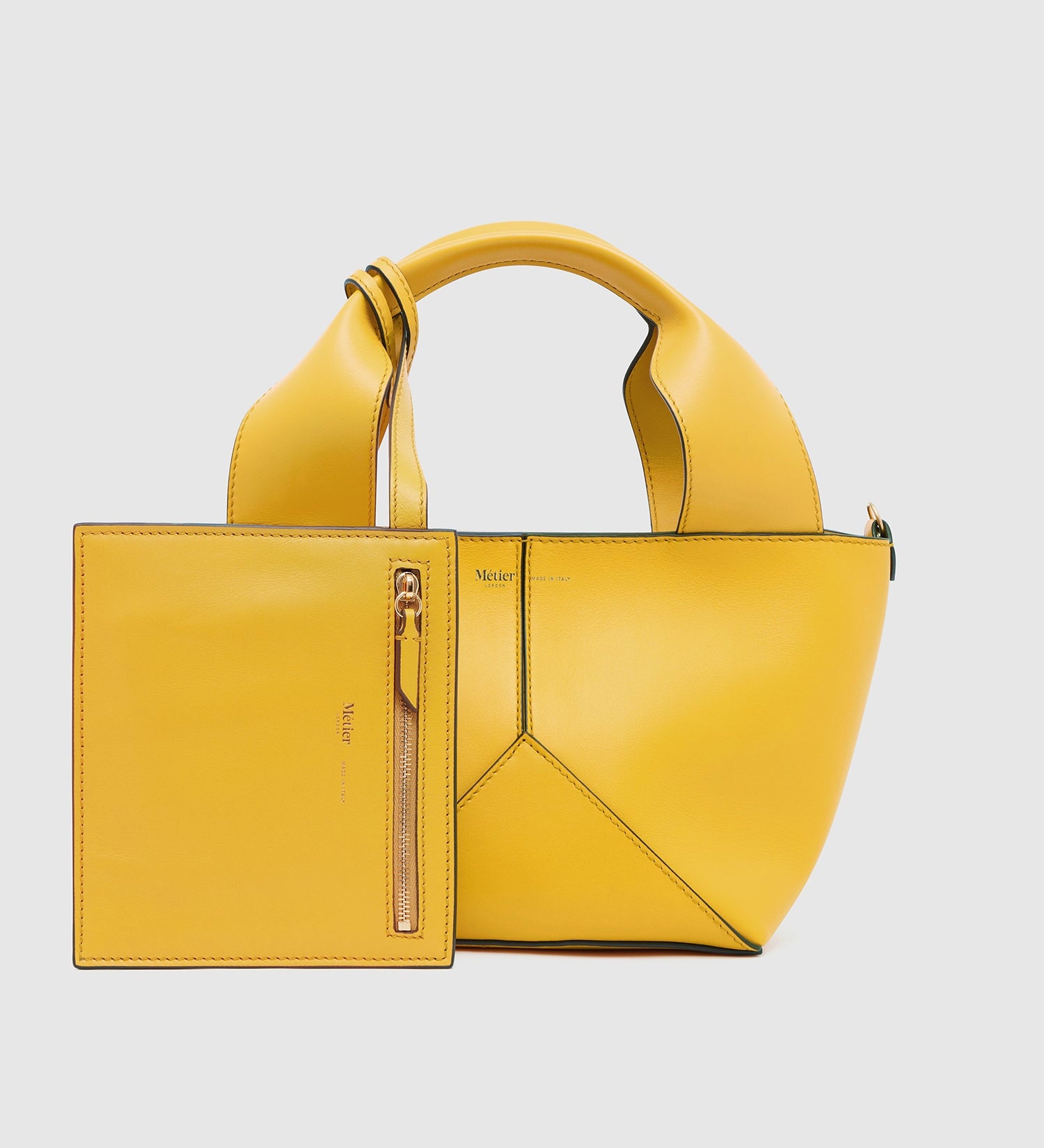 Metier - Market Mini Nappa Plongé Calfskin Izamal Yellow