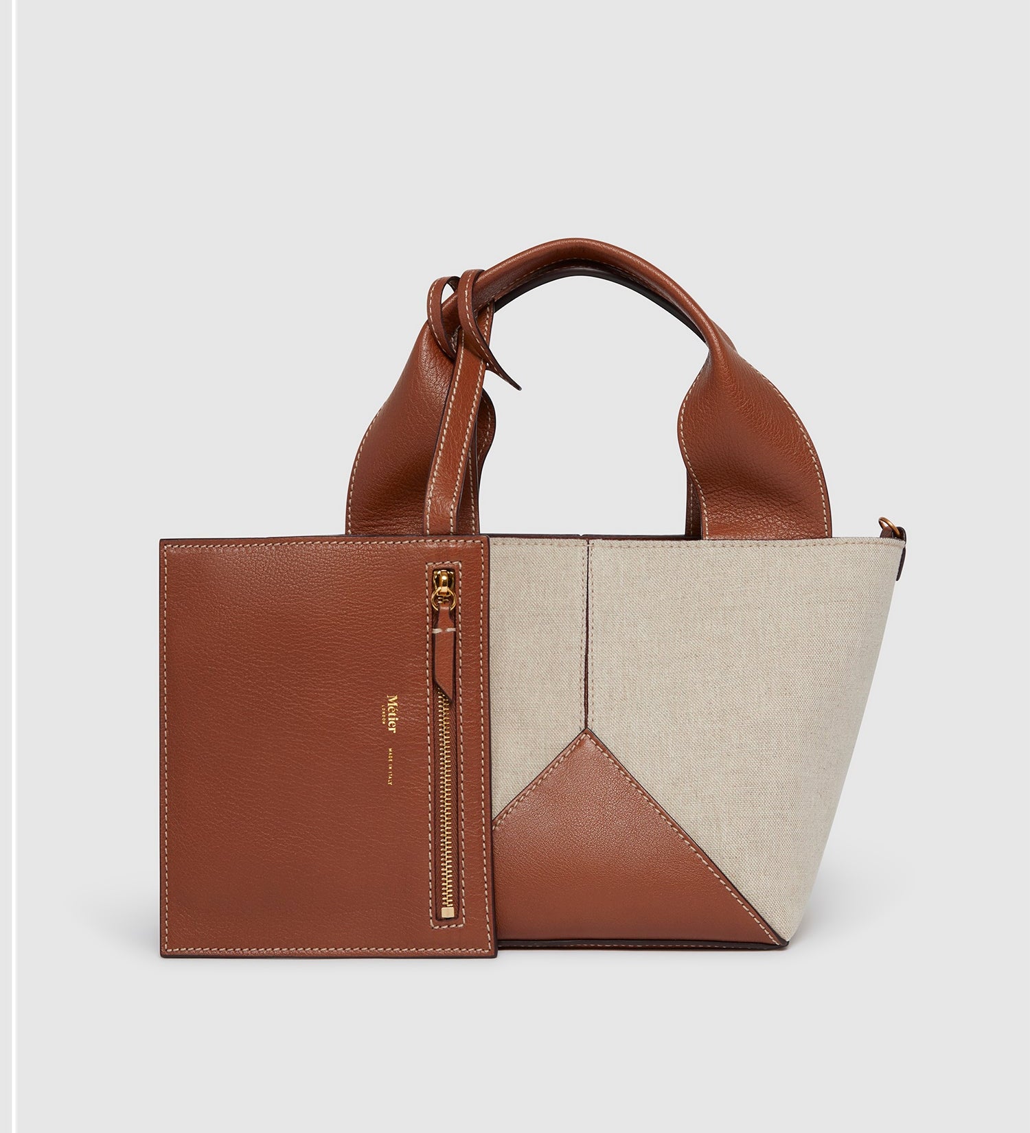 Metier - Market Mini Natural Linen with Cognac