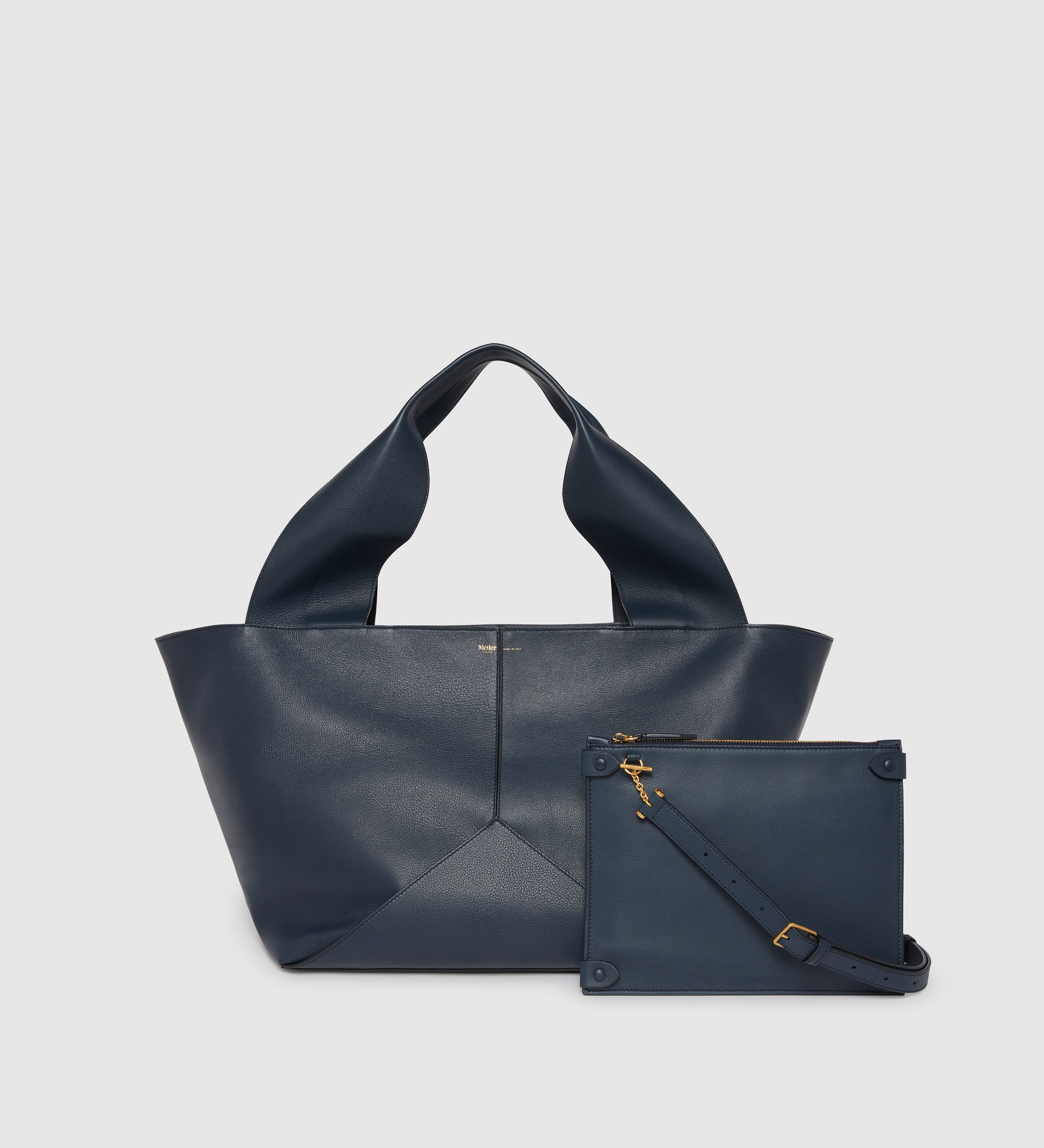 Metier - Market Weekend Smooth Calfskin Navy
