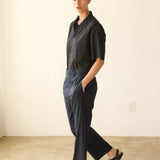 Jamie Haller - The Waist Tape Trouser in Dark Navy