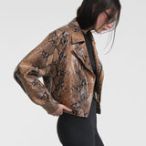 Aflalo - Mentra Jacket in Python Embossed Leather