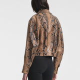 Aflalo - Mentra Jacket in Python Embossed Leather