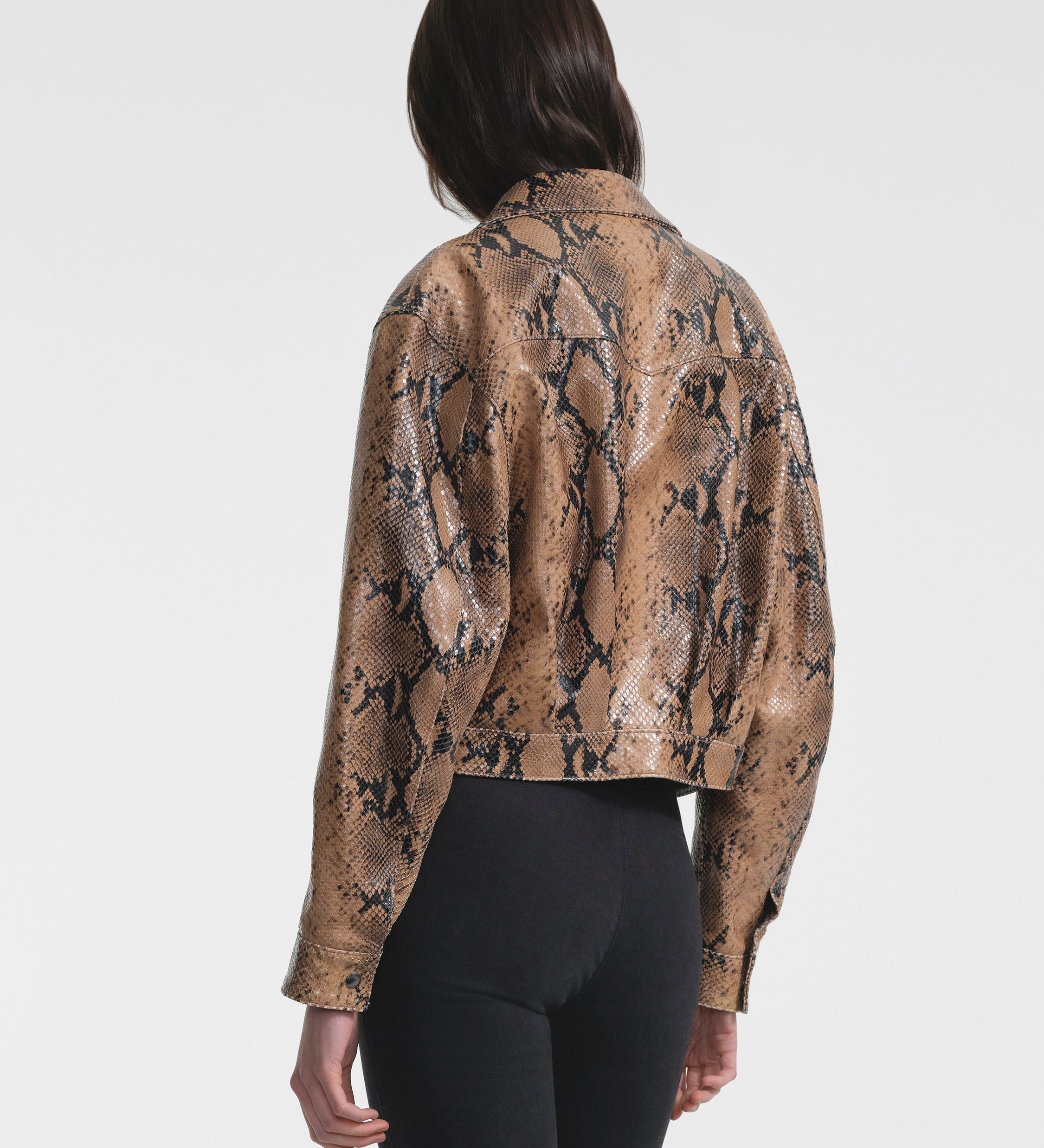 Aflalo - Mentra Jacket in Python Embossed Leather