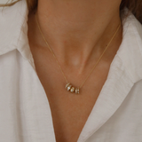 Kinn - Milestone Baguette Birthstone Charm Diamond Necklace