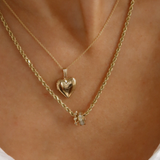 Kinn - Milestone Baguette Birthstone Charm Diamond Necklace