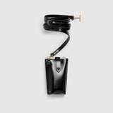 Metier - Minimalist Double Glossy Calfskin Black