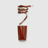 Metier - Minimalist Double Glossy Calfskin Burnt Tobacco