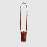 Metier - Minimalist Double Glossy Calfskin Burnt Tobacco