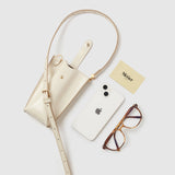 Metier - Minimalist Double Glossy Calfskin White Sand