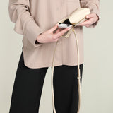 Metier - Minimalist Double Glossy Calfskin White Sand
